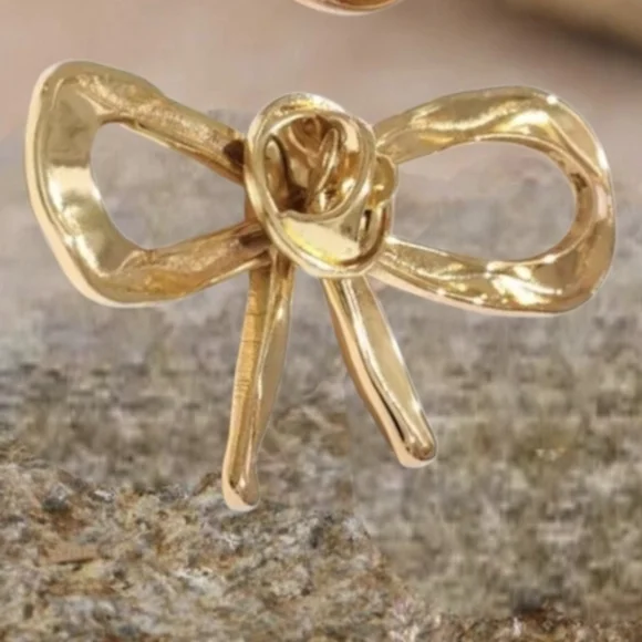 Twisted Bow Brooch Pin Scarf Jacket Coat Sweater Hat Bag Charm NWOT - Picture 4 of 5